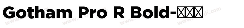 Gotham Pro R Bold字体转换